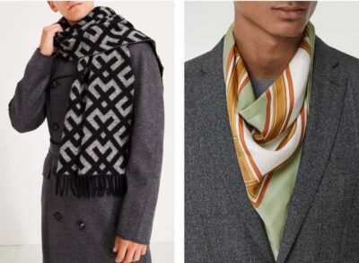 Как носить шарф с пальто мужчине